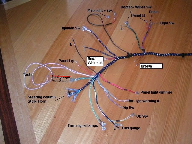 Wiring Harness Dash Routing Mgb Gt